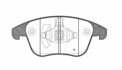 OPEN PARTS bpa124922 -  Комплект тормозных колодок, дисковый тормоз